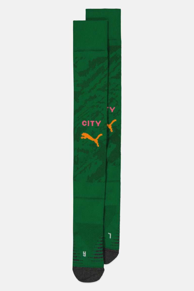 PUMA Men Manchester City Football Socks, Green - Image 1
