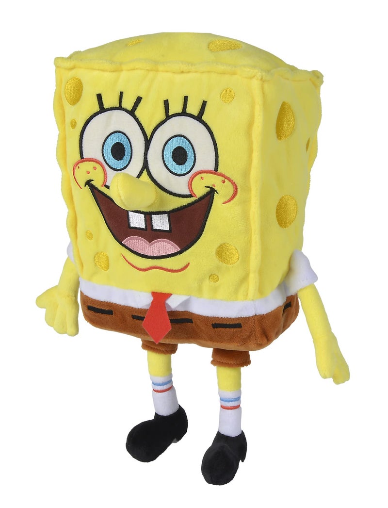 Simba Toys Spongebob Squarepants Plush â€“ Ultra Soft & Cuddly - Kids Toy, Gift for Children, Ages 3+, Yellow, 14 inches (Huggable Collectible) - Image 1