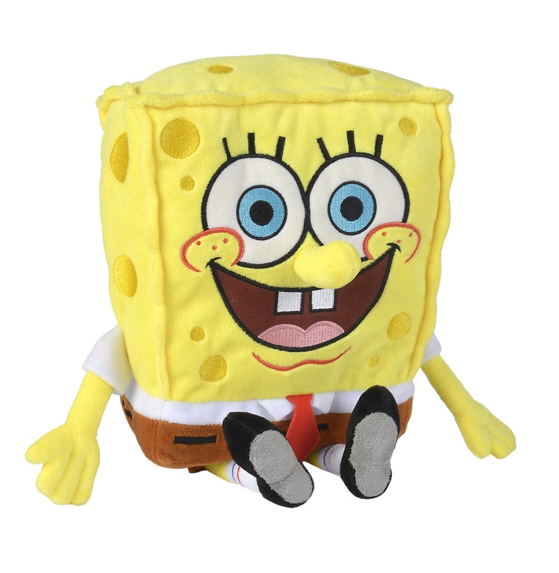 Simba Toys Spongebob Squarepants Plush â€“ Ultra Soft & Cuddly - Kids Toy, Gift for Children, Ages 3+, Yellow, 14 inches (Huggable Collectible) - Image 2