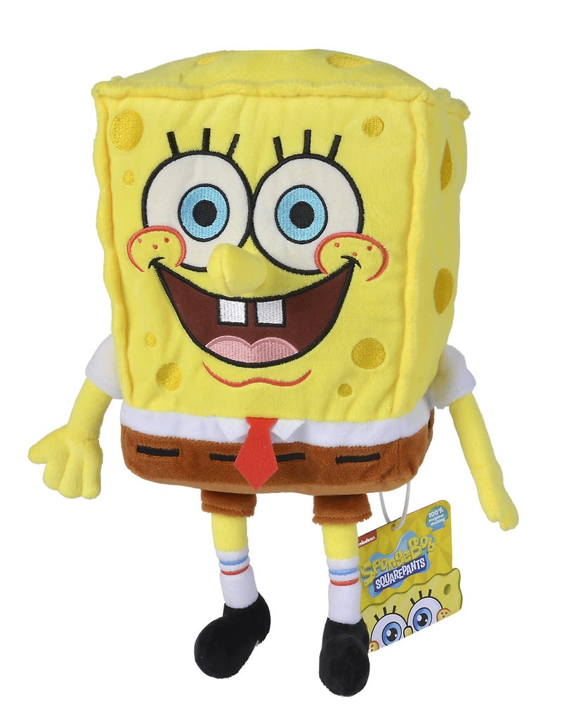 Simba Toys Spongebob Squarepants Plush â€“ Ultra Soft & Cuddly - Kids Toy, Gift for Children, Ages 3+, Yellow, 14 inches (Huggable Collectible) - Image 3