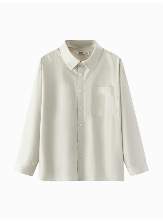 سيمير قميص طويل بأزرار وجيب على الصدر للرجال - Image 4