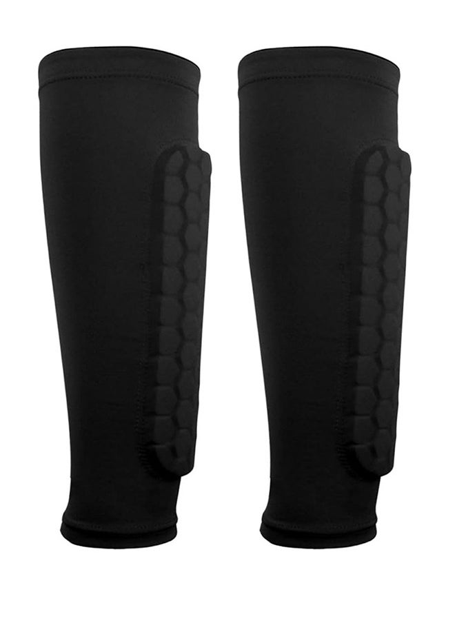 Generic - 1 Pair Of Football Leg Pads, Football Leg Socks With Foam, Calf Compression Sleeve Honeycomb Pads, Calf Protective Gear Football Equipment Can Be Used By Both Men And Women - Image 1