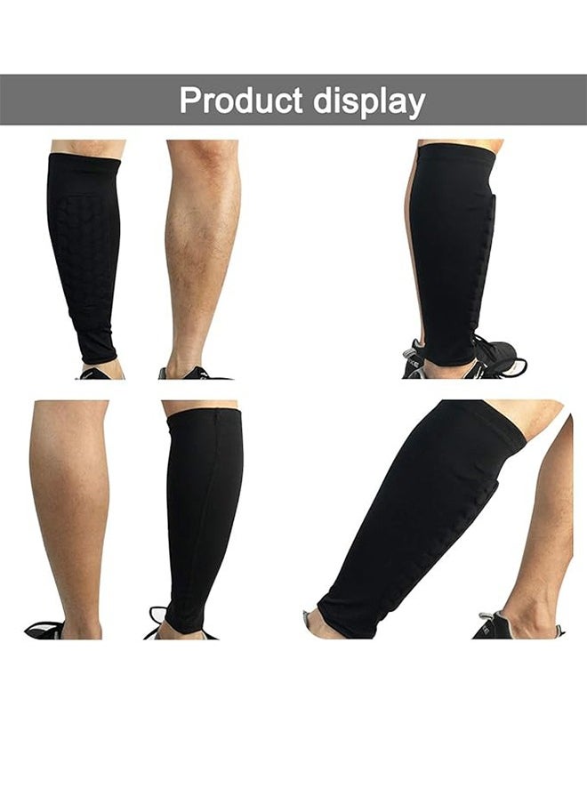 Generic - 1 Pair Of Football Leg Pads, Football Leg Socks With Foam, Calf Compression Sleeve Honeycomb Pads, Calf Protective Gear Football Equipment Can Be Used By Both Men And Women - Image 1