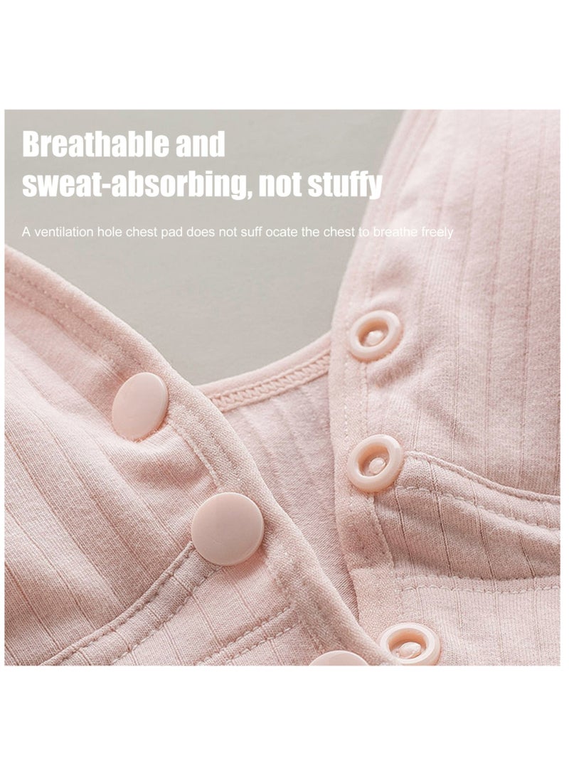 Womens Maternity Cotton Front Buckle Nursing Bra - Image 3
