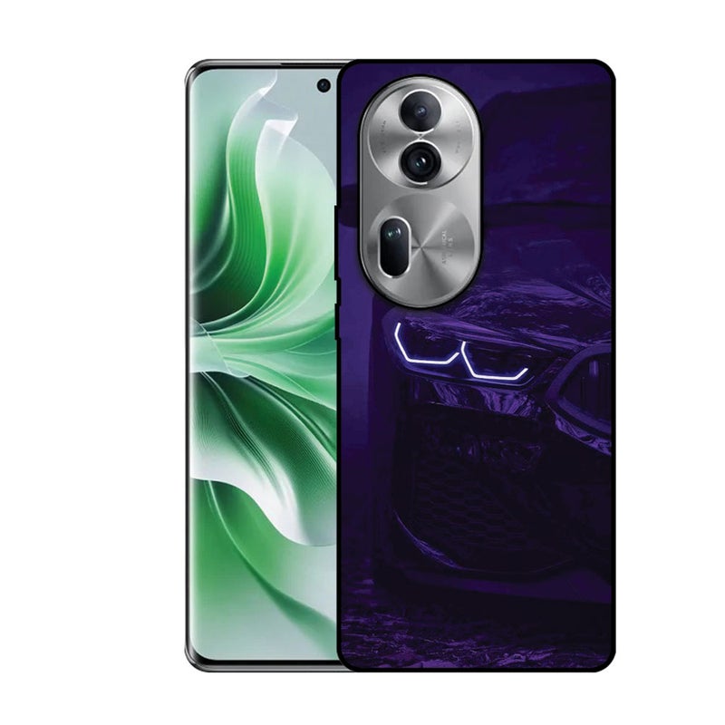 الصيد العين غطاء حماية مطبوع لهاتف Oppo Reno 11 - BMW Purple Light - Image 1