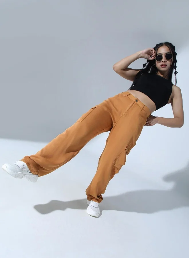 هوبرهولمي Tan Pants For Women
