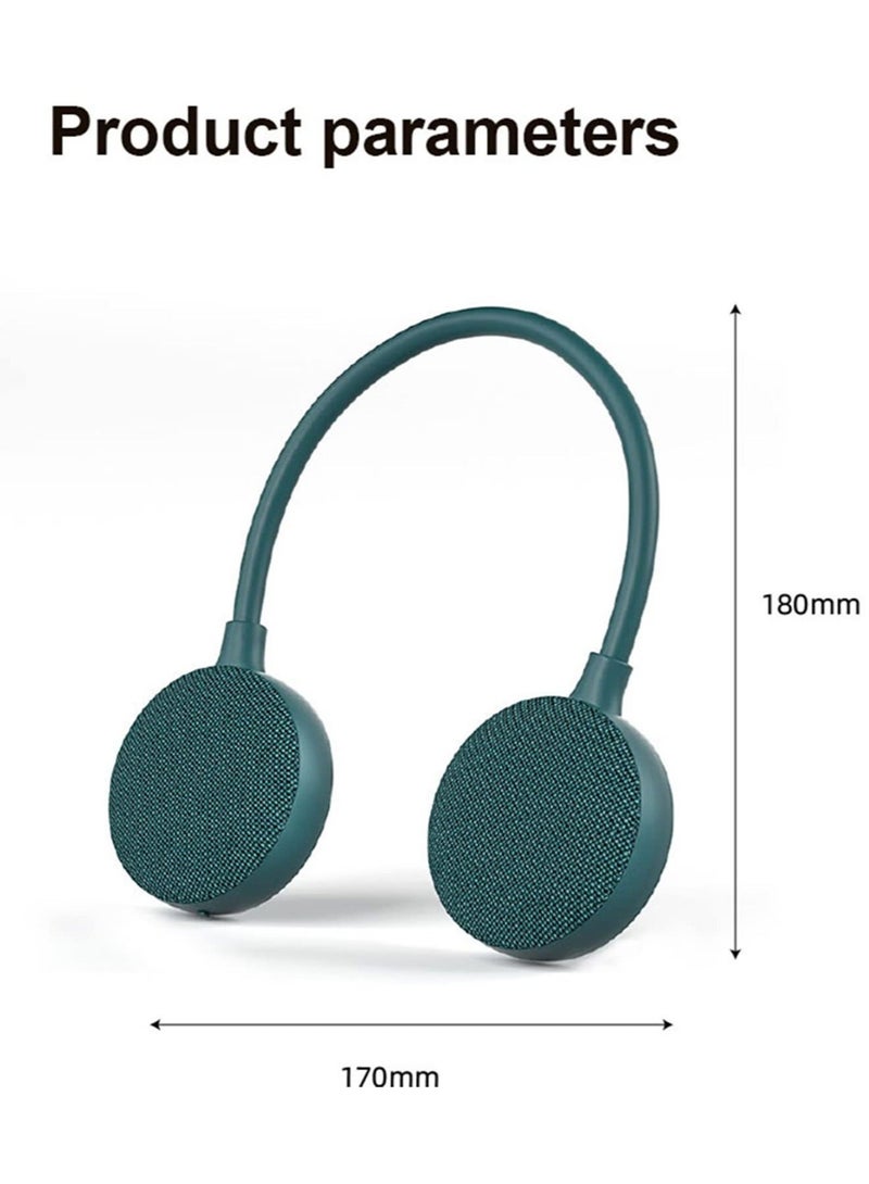 كابتن تيك Neckband Bluetooth Speaker, Portable Wireless Wearable Speaker, EBS-906, Bluetooth 5.0, Built-in mic, 10H Playtime, for Home and Outdoor,Green - Image 2