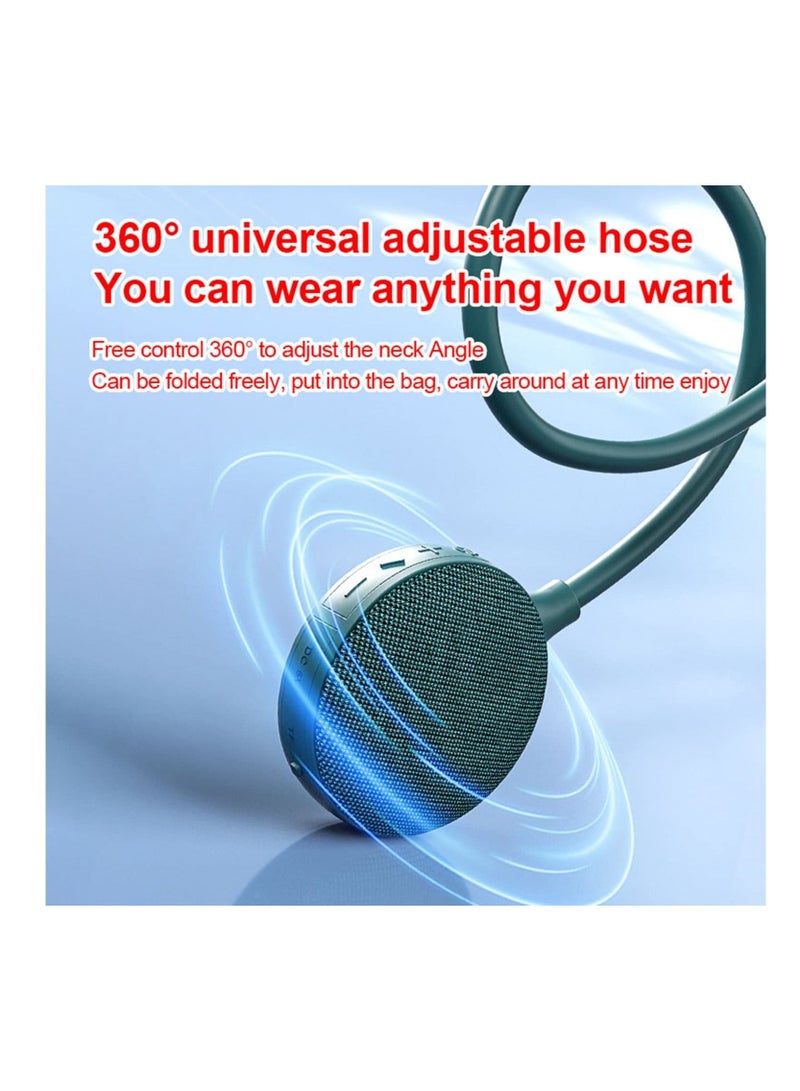 كابتن تيك Neckband Bluetooth Speaker, Portable Wireless Wearable Speaker, EBS-906, Bluetooth 5.0, Built-in mic, 10H Playtime, for Home and Outdoor,Green - Image 4