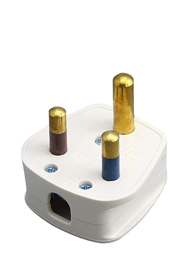 Electronic 3 Pin Cylinder 15A Power UK Plug 
