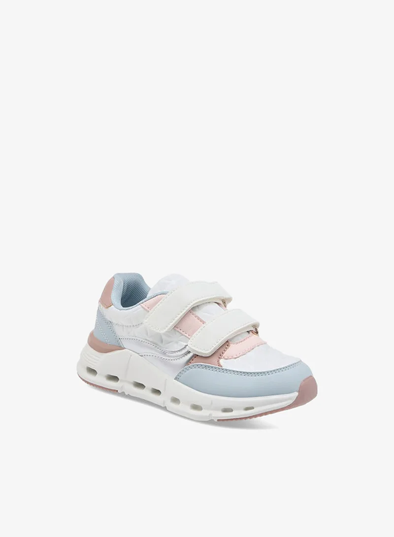 ليتل ميسي سنيكرز بناتي بألواح وإغلاق بشريط لاصق