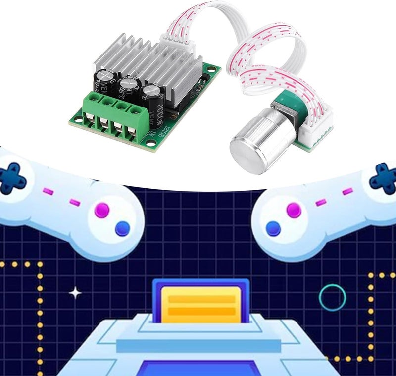متحكمات سرعة المحركات التيار المستمر بتقنية PWM، وحدة تحكم محرك الفرشاة DC12V-30V، منظم الجهد 12V/24V، منظم السرعة 10A - Image 2