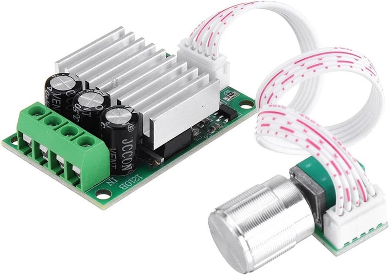 متحكمات سرعة المحركات التيار المستمر بتقنية PWM، وحدة تحكم محرك الفرشاة DC12V-30V، منظم الجهد 12V/24V، منظم السرعة 10A - Image 3