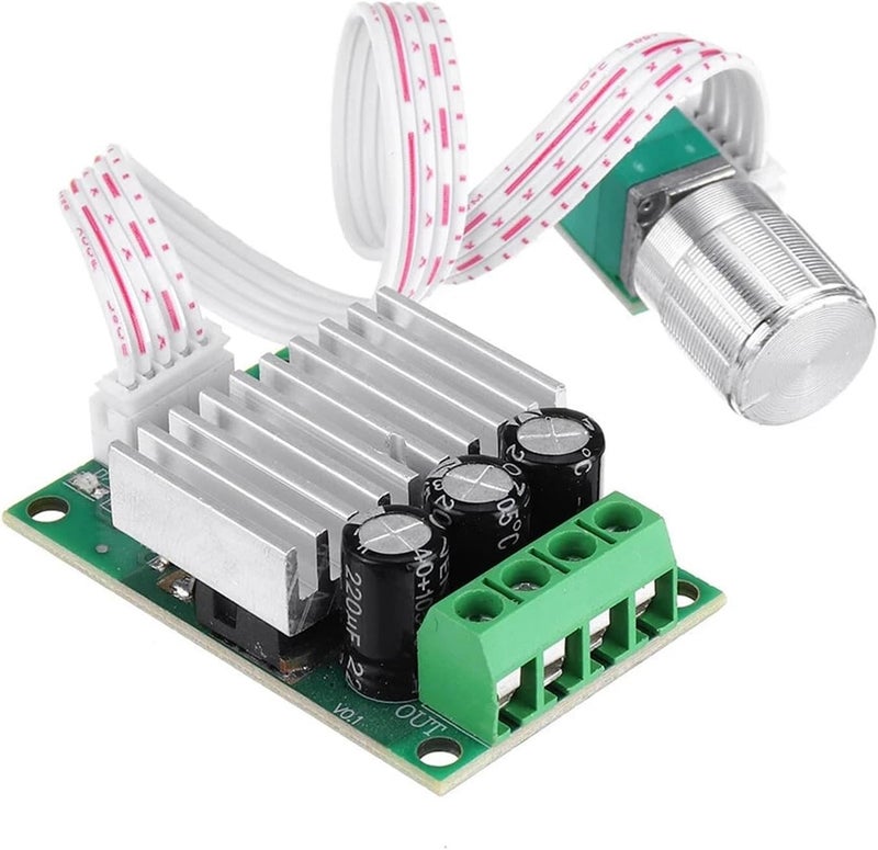 متحكمات سرعة المحركات التيار المستمر بتقنية PWM، وحدة تحكم محرك الفرشاة DC12V-30V، منظم الجهد 12V/24V، منظم السرعة 10A - Image 4
