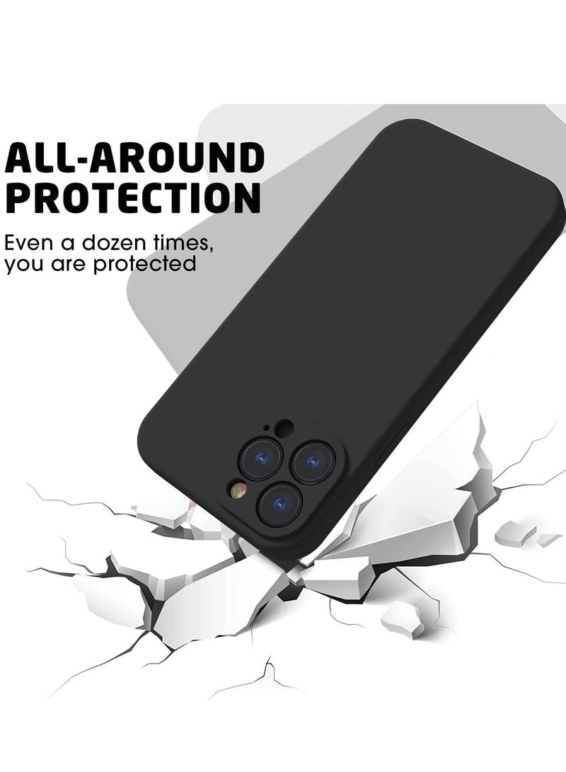 غطاء سيليكون كامل الجسم لجهاز آيفون 11 برو - غطاء مطاطي سائل ناعم مضاد للصدمات ومضاد للخدوش ومضاد لبصمات الأصابع ومضاد للسقوط رقيق - Image 2