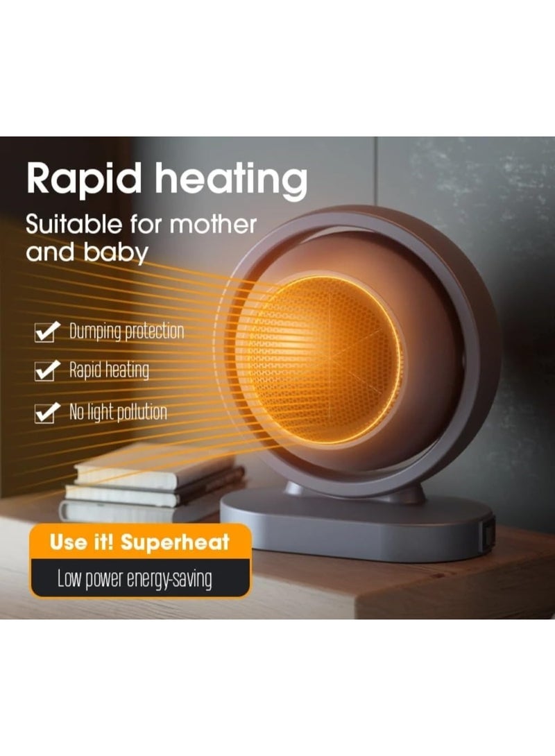 مدفاة شخصية محمولة 1800  واط  مع حماية من الحرارة الزائدة وحماية من الانقلاب مع مروحة -  تسخين سريع للمنزل والمكتب - Image 4