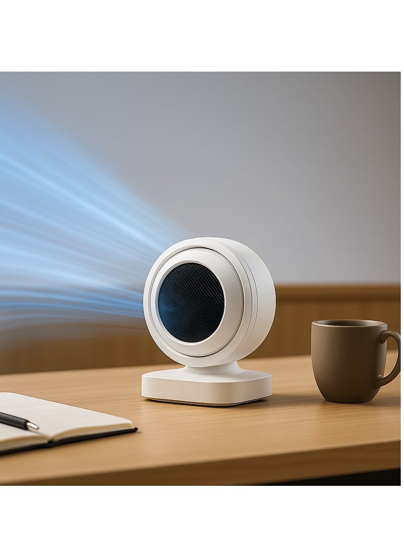 مدفاة شخصية محمولة 1800  واط  مع حماية من الحرارة الزائدة وحماية من الانقلاب مع مروحة -  تسخين سريع للمنزل والمكتب - Image 3