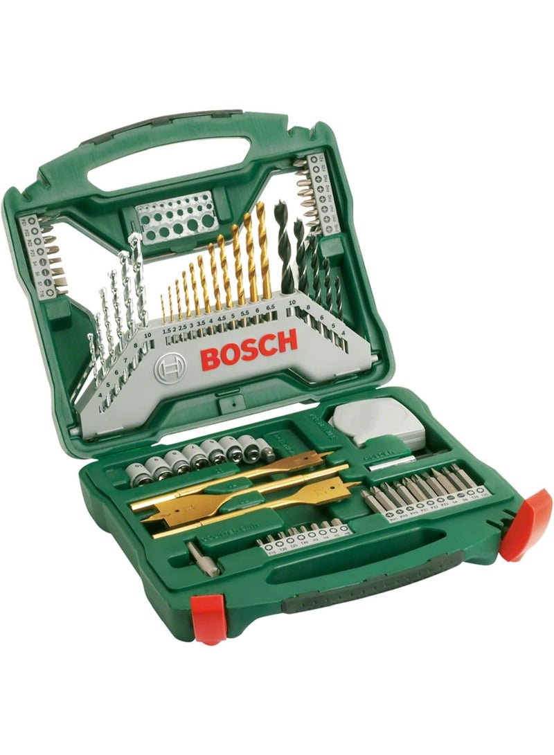 BOSCH X-Line Drill- And Screwdriver Bit Set Titanium Coated 70 pieces Set - Image 1
