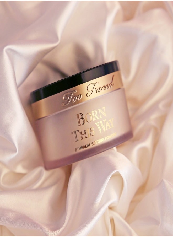 Too FacedCosmetics - Too Faced Born This Way Setting Powder, Translucent (17g) – Natural Finish Loose Powder for Smooth, Poreless Skin, Long-Lasting Makeup Wear, and Oil Control - Image 1
