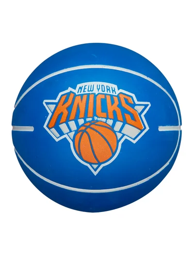 Wilson NBA Mini Dribbler Basketball - Ny Knicks - Super Mini - Blue