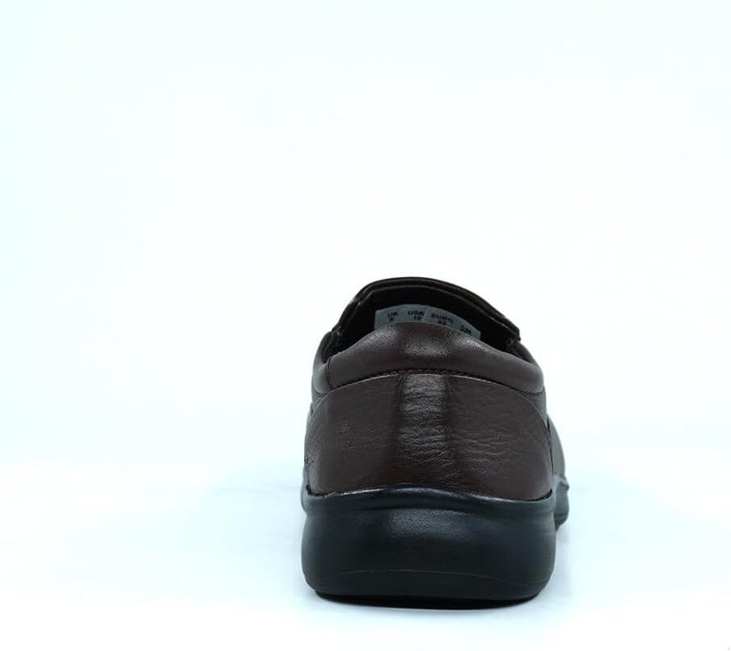 Hush Puppies Brown Leather Slip-On Shoes - Image 4