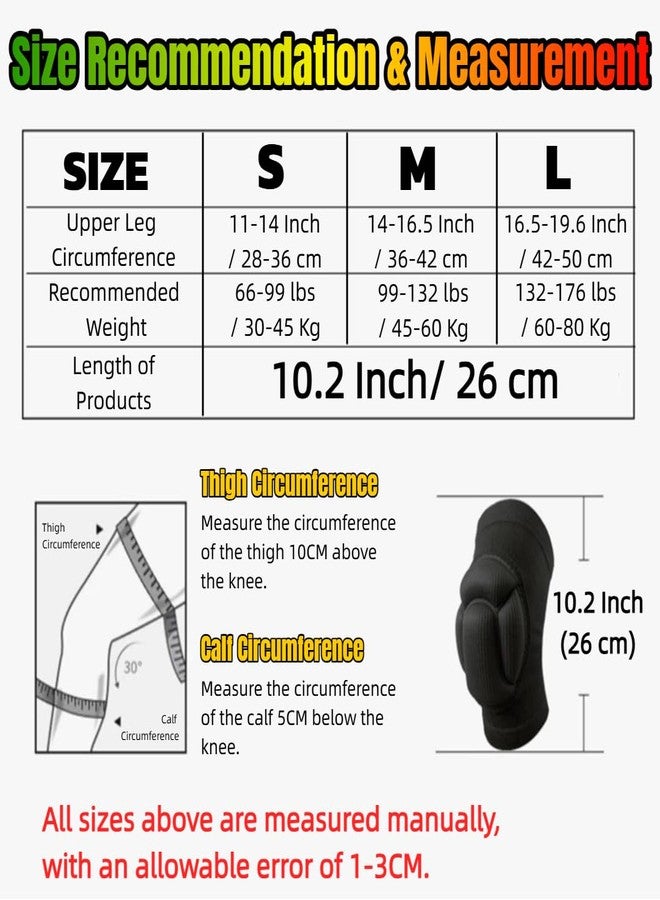 DOUSHI Sponge Knee Pads, Thick Anti-Slip Collision Avoidance Design, Knee Pain Pads Safety Guard, Adult Warm Avoidance Knee Sleeve for Dancing, Gym, Volleyball, Running, Outdoor Sport (2Pcs, Size M) - Image 3