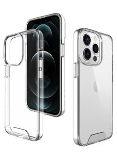 Case Transparent Mental Button Space Heavy Duty Shockproof Crystal 2 IN 1 Shockproof Case For IPhone 13 Pro Max