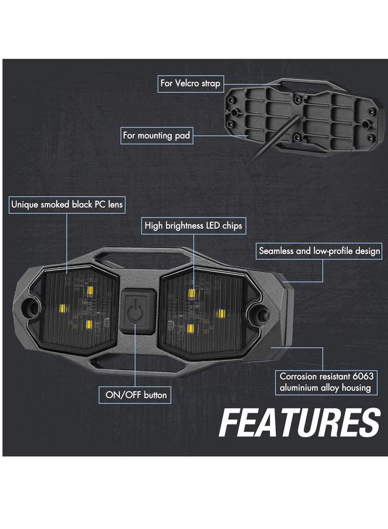 Excefore UTV Dome Light 12V Interior Dome Light Utility Roll Cage Dome Light Map Light Waterproof Shockproof Rustproof Compatible for UTV ATV NO Hurting Eyes Use for 50000 hours - Image 5