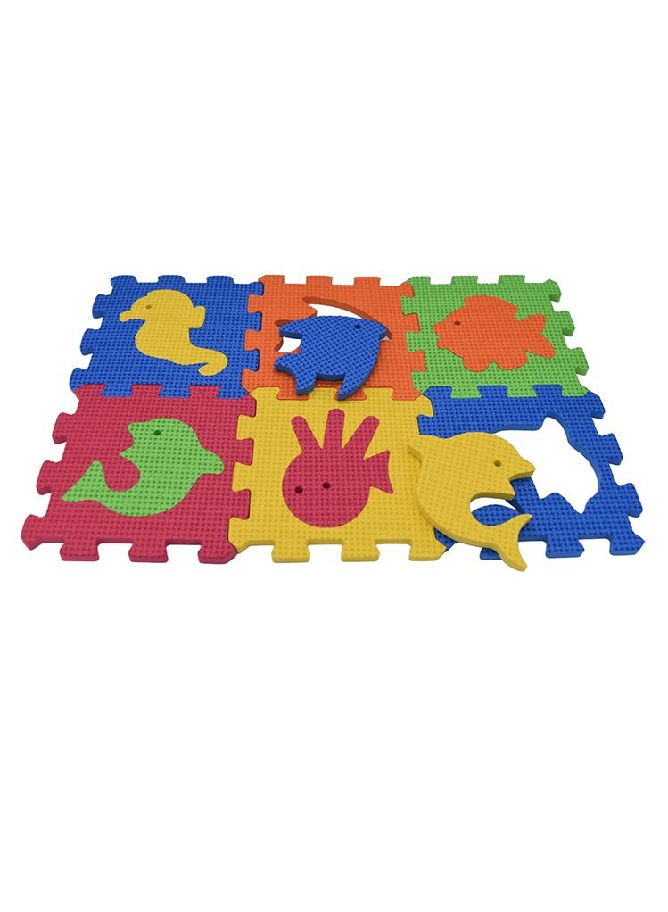 FUN MOMENT Fish Shaped Interlocking Foam Kids Learning Mat - Image 3