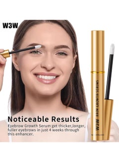 W3W Eyebrow Growth Serum Eyebrow Enhancing Serum Nourishing Brow Serum Gentle No Irritating Lash Serum Gentle Formula Longer Fuller and Thicker Flexible Lashes Eyebrow Enhancer Serum 4ml  - Image 3