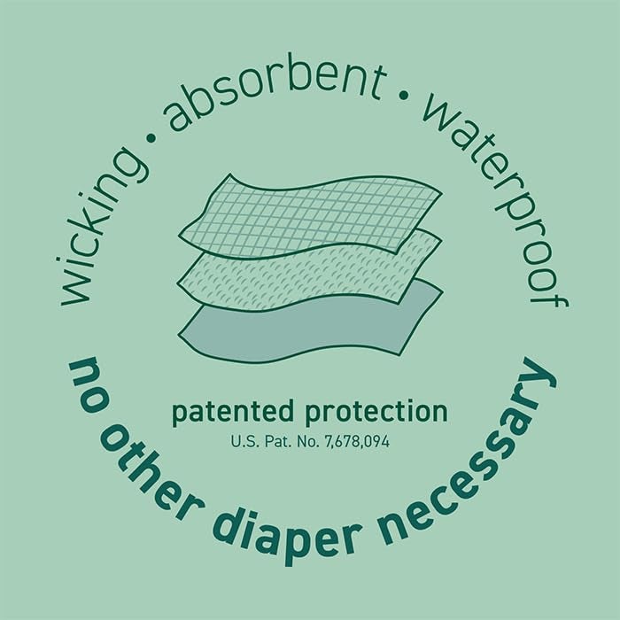 green sprouts Reusable Snap Swim Diaper, New White, 6-12 Months - Image 4