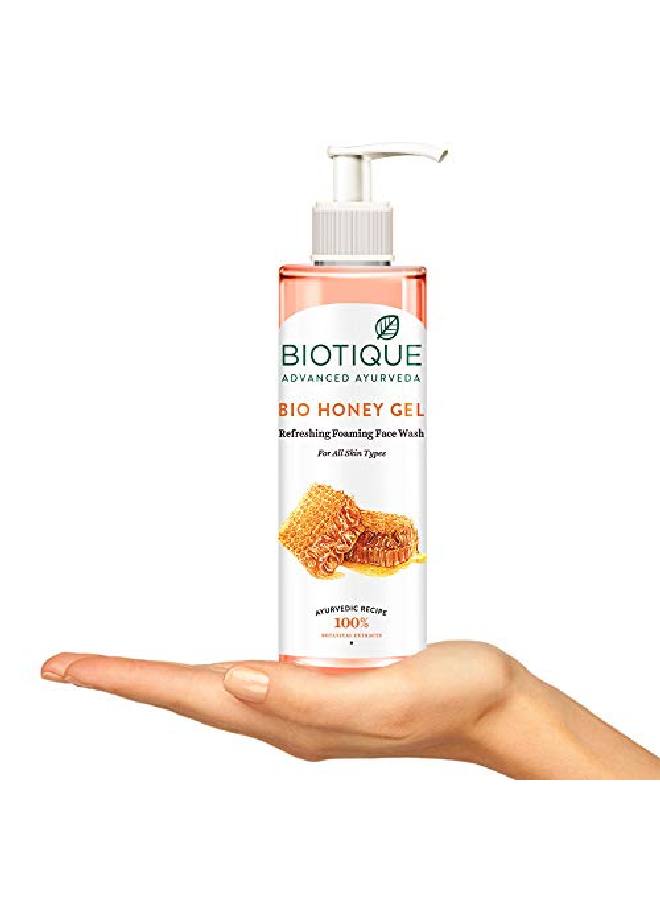 Biotique Bio Honey Gel Refreshing Foaming Face Wash For All Skin Types 200Ml - Image 5