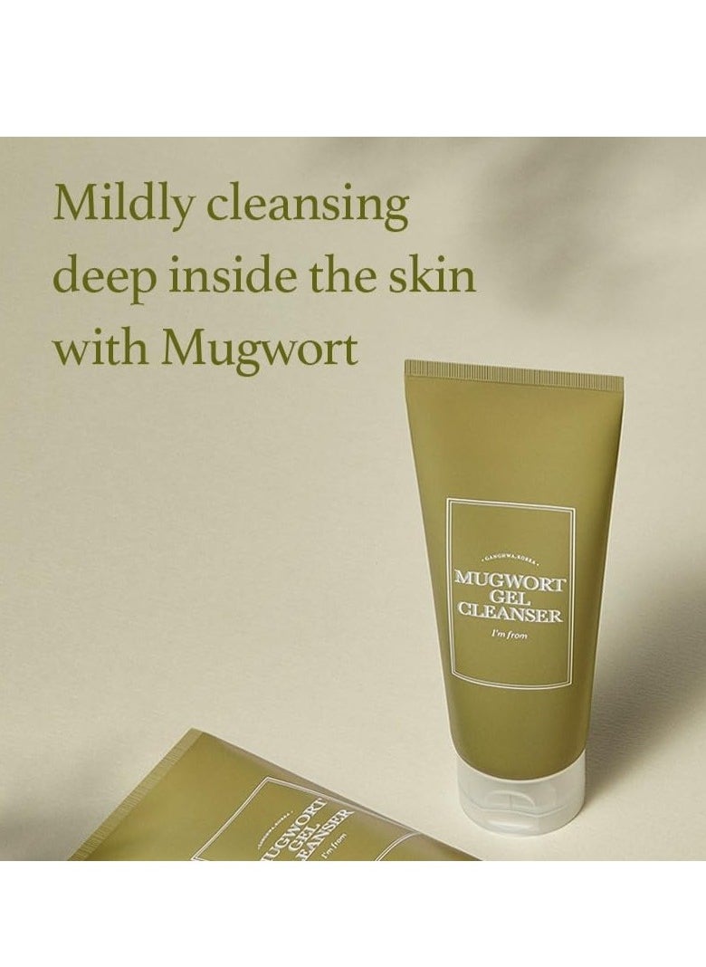 I'M FROM Mugwort Gel Cleanser 150 ml, Mugwort Extract 60%, Korean Cleanser, Natural, Herbal, Calming, Soothing, Micro Cleansing  - Image 2