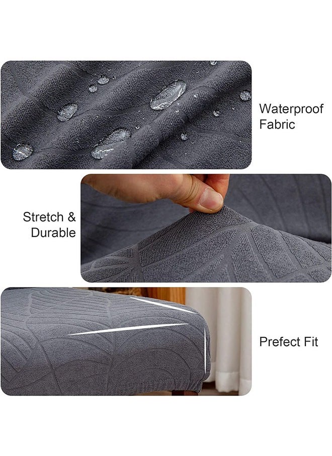 Generic 6 PCS Waterproof Chair Covers for Dining Room,Stretch Jacquard Dining Chair Slipcovers  - Image 3