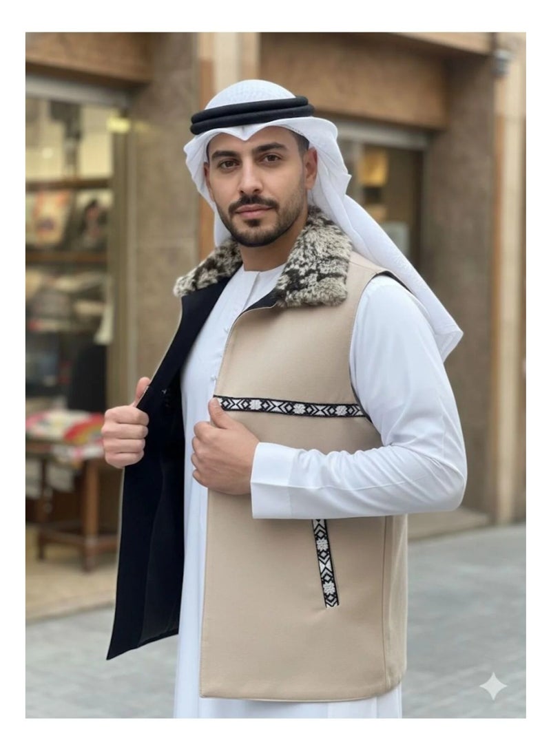 أرام سديري شتوي جوخ دبل فيس وجهين ليمنحك الراحة والاناقة