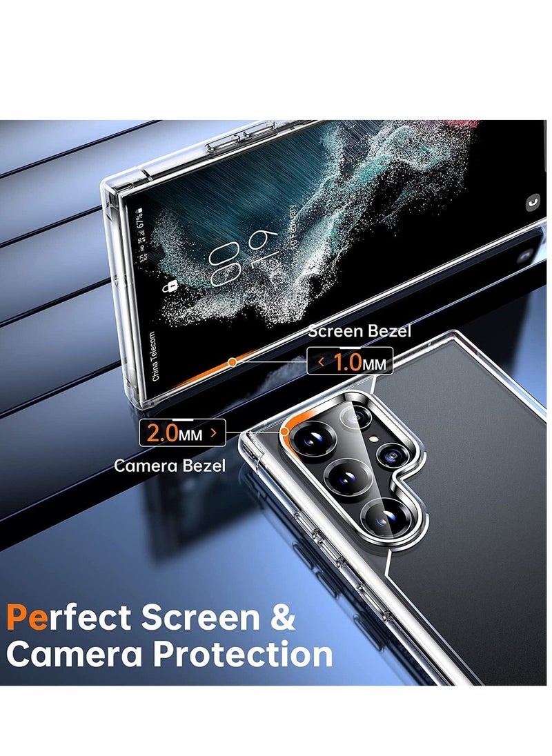 Raxoom [5-in-1] for Samsung Galaxy S22 Ultra Case,2 Packs Camera Lens Protector + 2 Packs Soft Screen Protector,Matte-Finish, All-Round Protection, Shockproof, Anti-Scratches Kit for Galaxy S22 Ultra 5G - Image 2