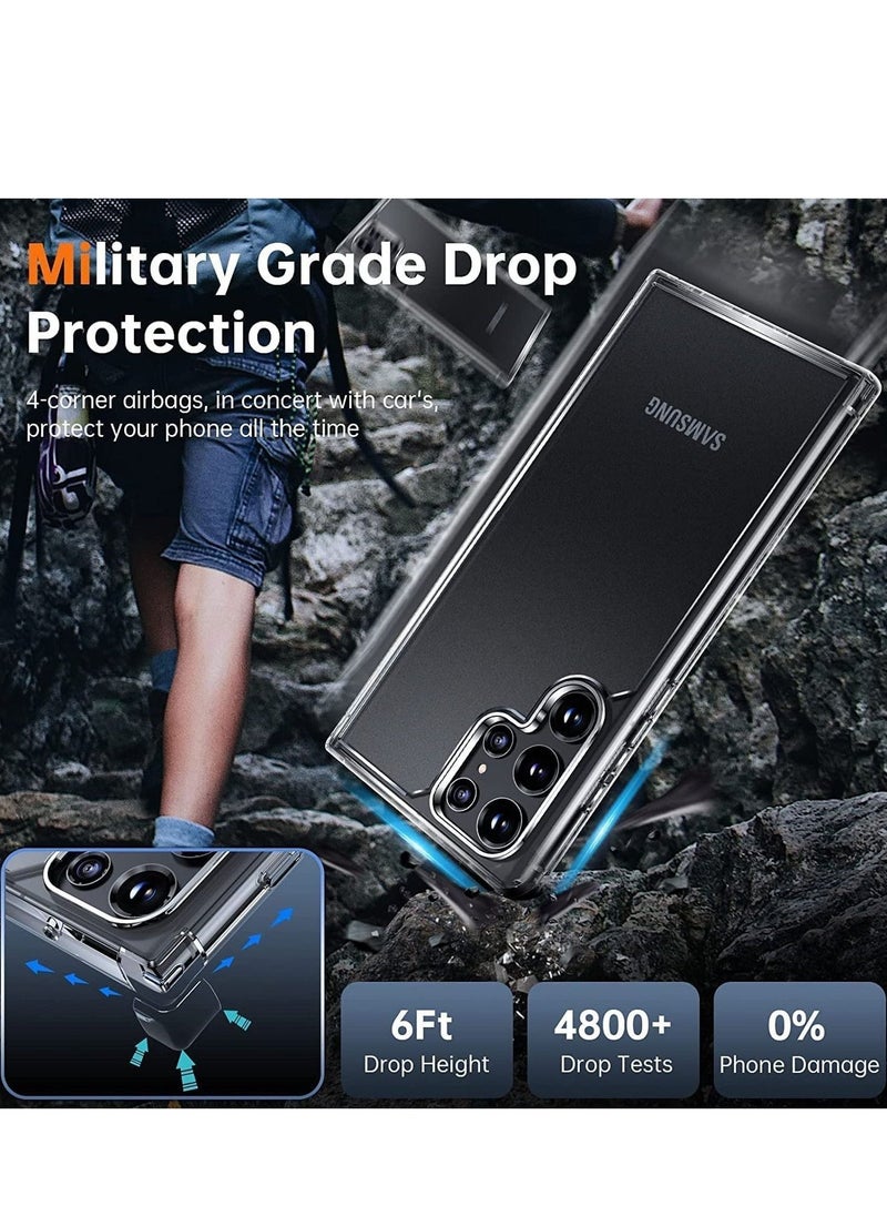 Raxoom [5-in-1] for Samsung Galaxy S22 Ultra Case,2 Packs Camera Lens Protector + 2 Packs Soft Screen Protector,Matte-Finish, All-Round Protection, Shockproof, Anti-Scratches Kit for Galaxy S22 Ultra 5G - Image 3