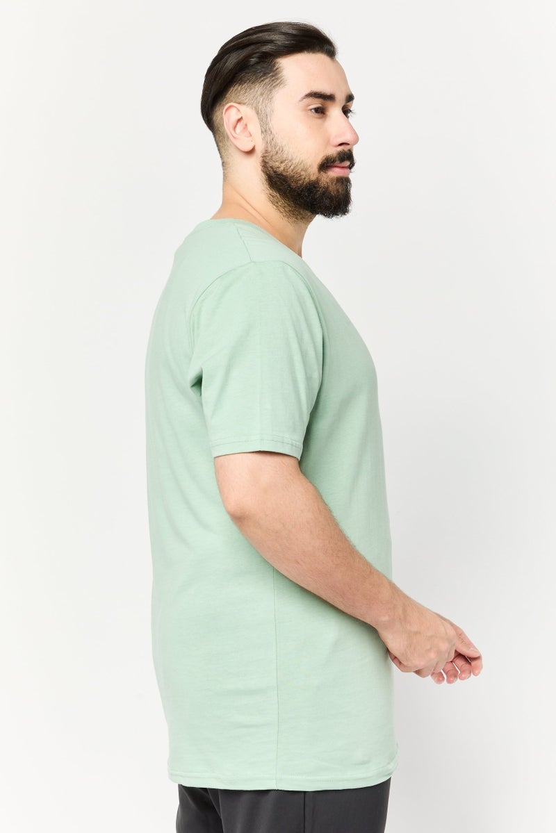 RBX Men Sportswear Fit Short Sleeve Outdoor T-Shirt, Sage Green - Image 3