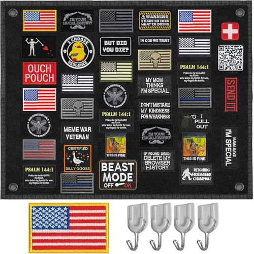 Laughing Lizards Tactical Patch Board 24 x 18 Morale Patch Hanging Wall Panel Display Holder for Military Army Combat Uniform Morale Emblem Hook Loop Collection Patch Organizer Banner Sheet - Image 1