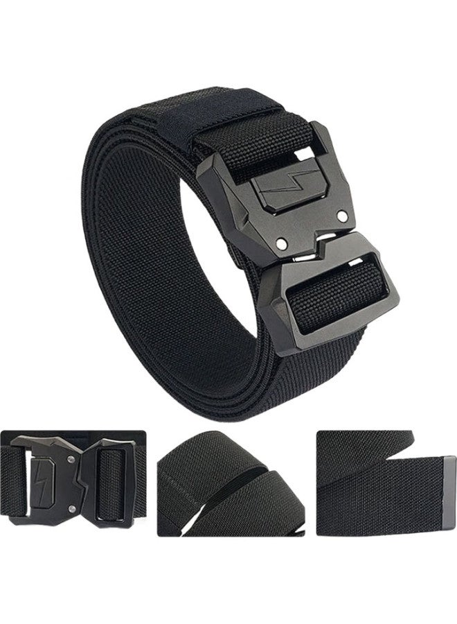 JEVI حزام نايلون تكتيكي من جيواينانشي مع مشبك، حزام خارجي سريع الإطلاق، حزام بنطلون كاجوال مرن وعصري للعمالة - Image 1