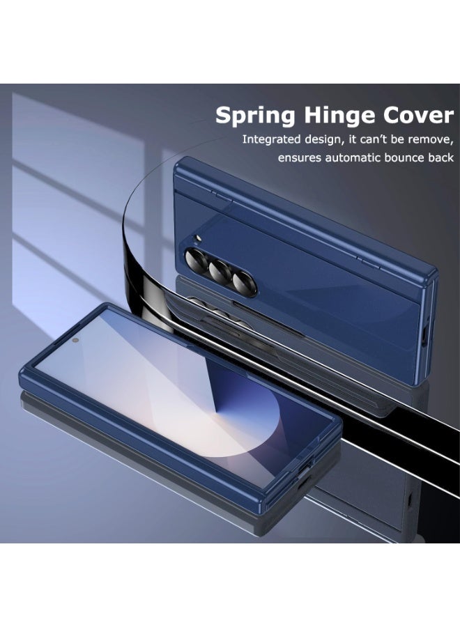 general for Samsung Galaxy Z Fold 6 Case with Kickstand, All-Inclusive Fold 6 Stand Case with Hinge Protection Cover Screen Protector Hard PC Bumper Protective Cover - Image 4