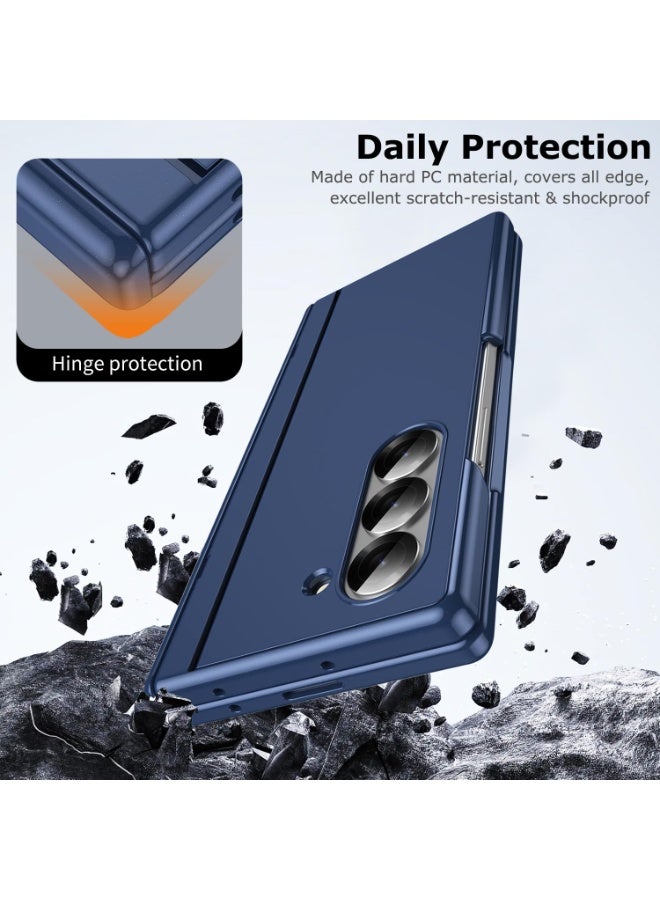 general for Samsung Galaxy Z Fold 6 Case with Kickstand, All-Inclusive Fold 6 Stand Case with Hinge Protection Cover Screen Protector Hard PC Bumper Protective Cover - Image 5