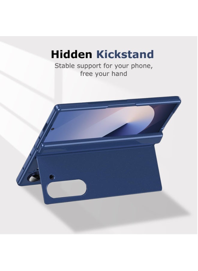 general for Samsung Galaxy Z Fold 6 Case with Kickstand, All-Inclusive Fold 6 Stand Case with Hinge Protection Cover Screen Protector Hard PC Bumper Protective Cover - Image 2