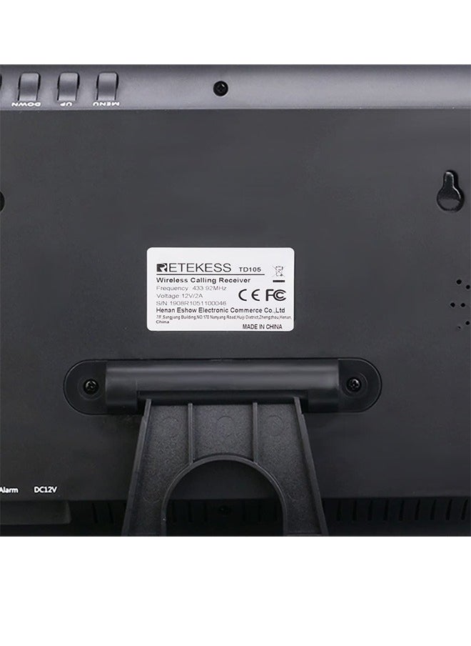Retekess - Wireless call receiver screen for restaurants and cafes and payment requests TD105 - Image 1