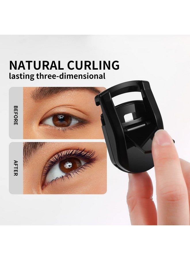 docolor Eyelash Curler Portable Lash Curler With 1 Silicone Refill Pads Mini Eye Lashes Curlers Professional Travel Makeup Tools For All Eye Shapes - Image 2