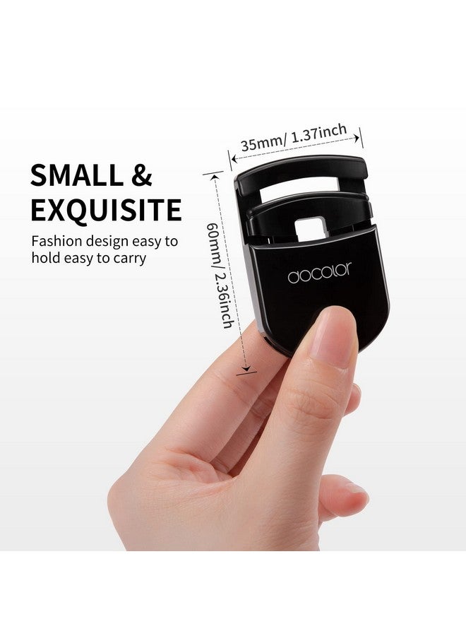 docolor Eyelash Curler Portable Lash Curler With 1 Silicone Refill Pads Mini Eye Lashes Curlers Professional Travel Makeup Tools For All Eye Shapes - Image 4