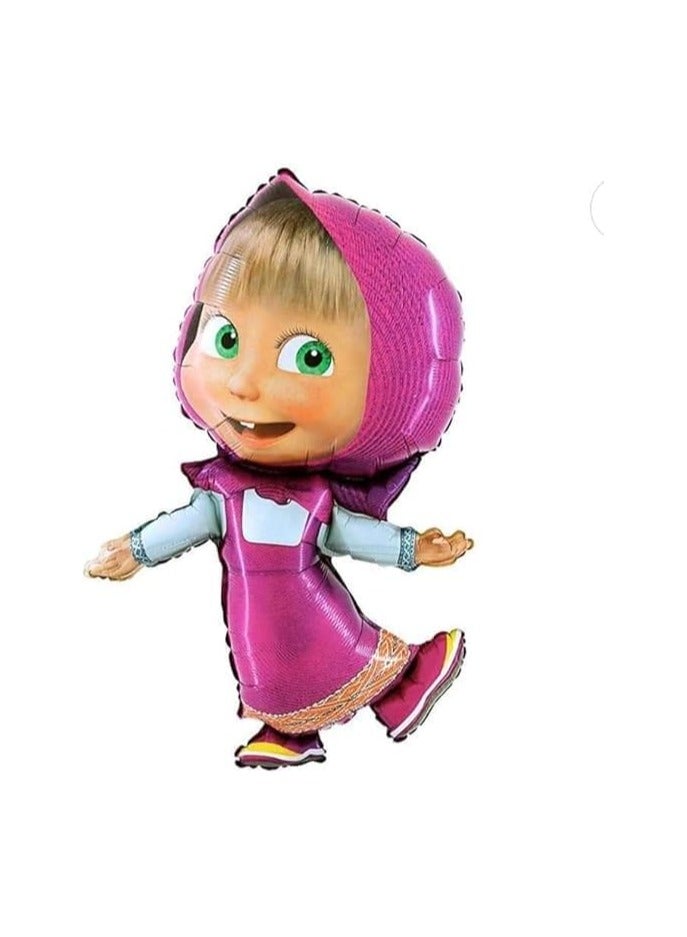 Masha Pink Balloons Set – Princess Birthday Decoration for Girls – Masha Party Supplies - Image 3