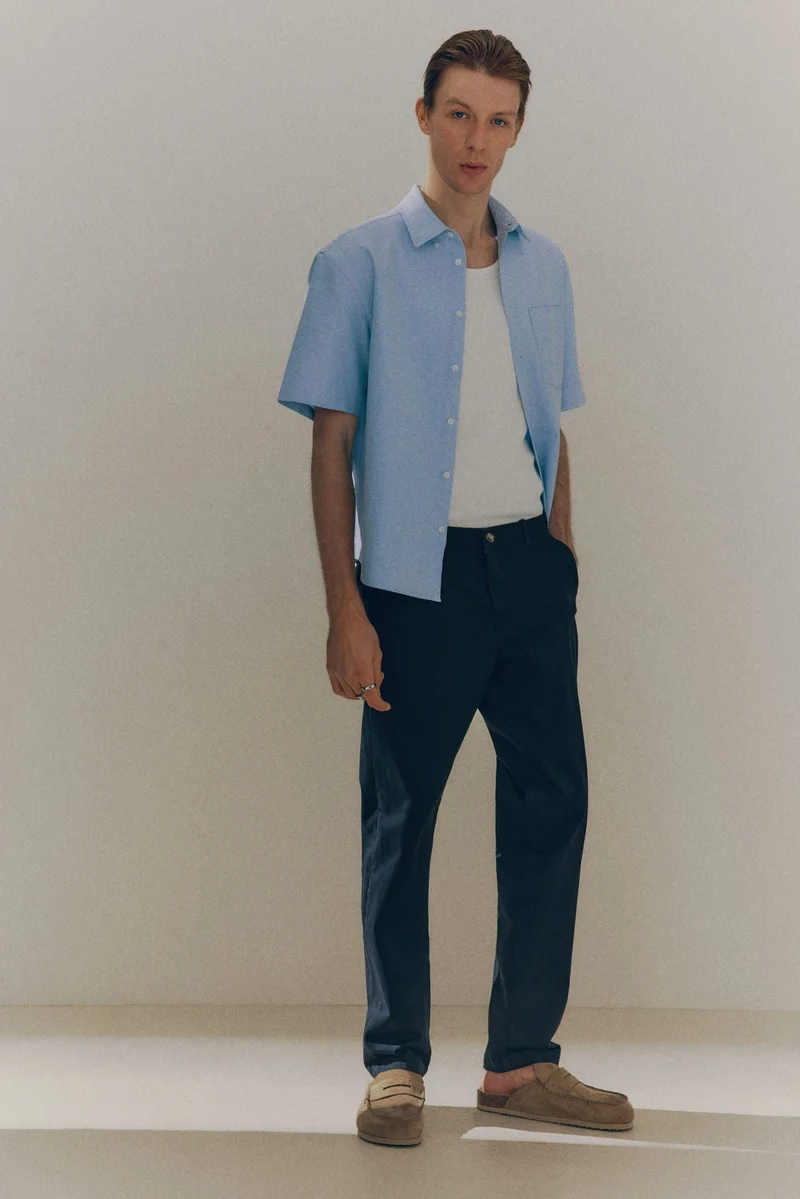 اتش اند ام بنطلون تشينو بقصّة سلِم من القطن