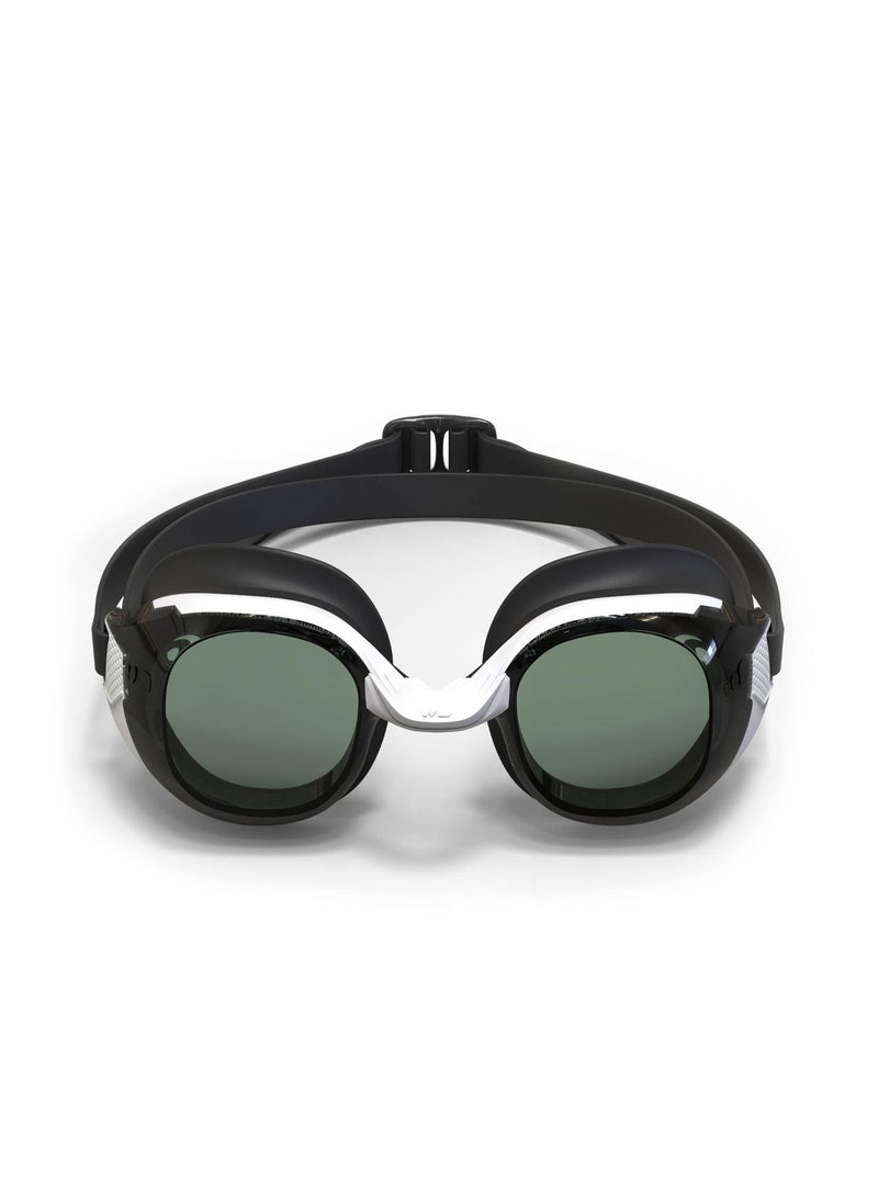 NABAIJI NABAIJI by DECATHLON, Adult Kids Swimming Goggles Smoked Powered Lenses Adjustable & Comfortable Black  - Image 2