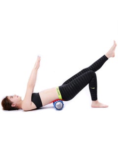 Generic Yoga Foam Roller Moon for Deep Tissue Massage Muscle with Carry Bag, Light Blue  - Image 5