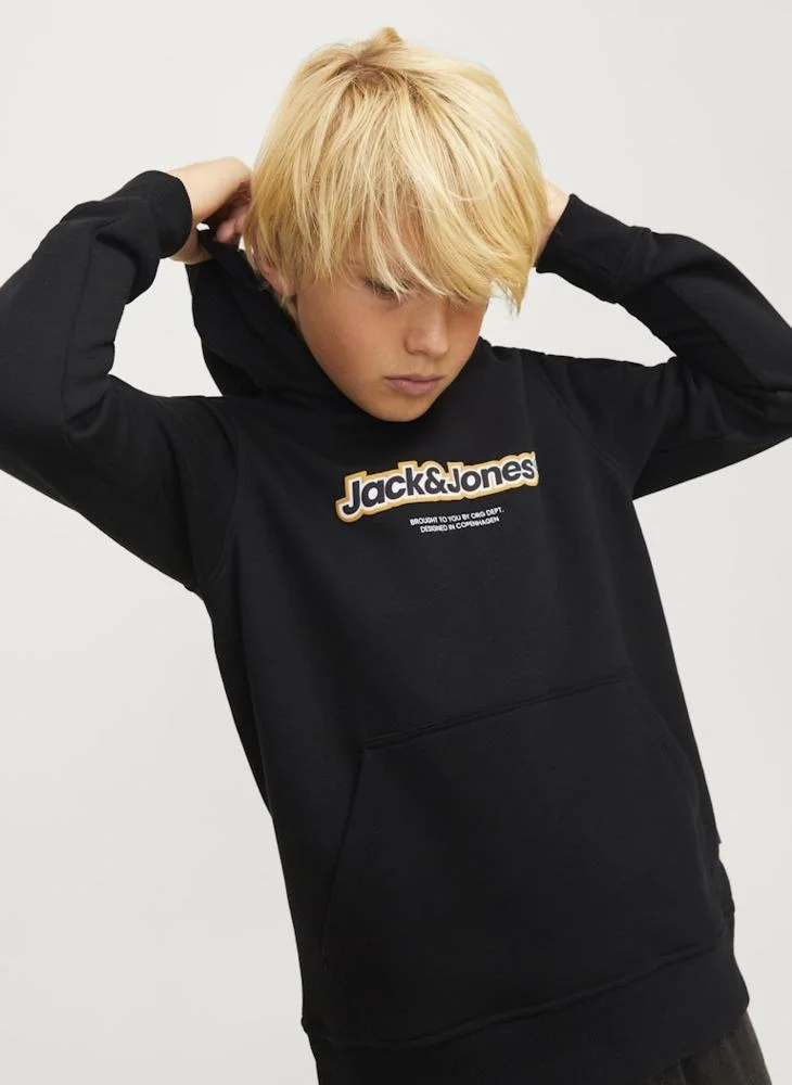 Jack & Jones Junior Kids Graphic Print Hoodie